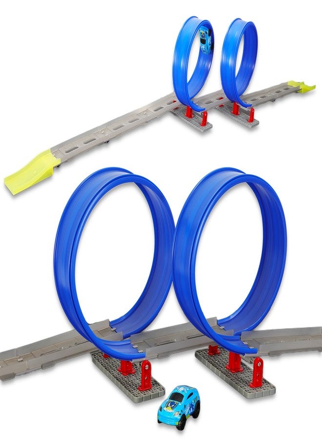 Sonic the Hedgehog Race Track and Toy Car Set - Bundle With Sonic Racecar Play Set, Track, Stickers, More | Racing Toys for Boys - Image 2